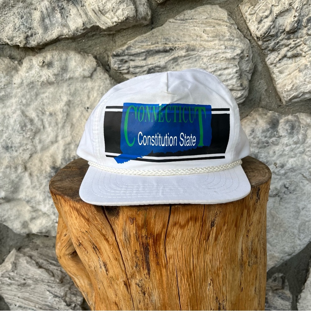 Vintage Connecticut “Constitution State” Rope Hat Retro Cap OTTO Cap